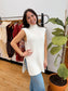 High Neck Sleeveless Sweater Top Shirts & Tops
