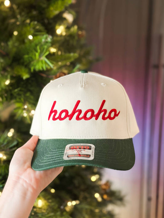 Hohoho Embroidery Cap Hat