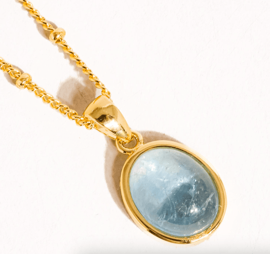 Isla Aquamarine Pendant Necklace Necklaces
