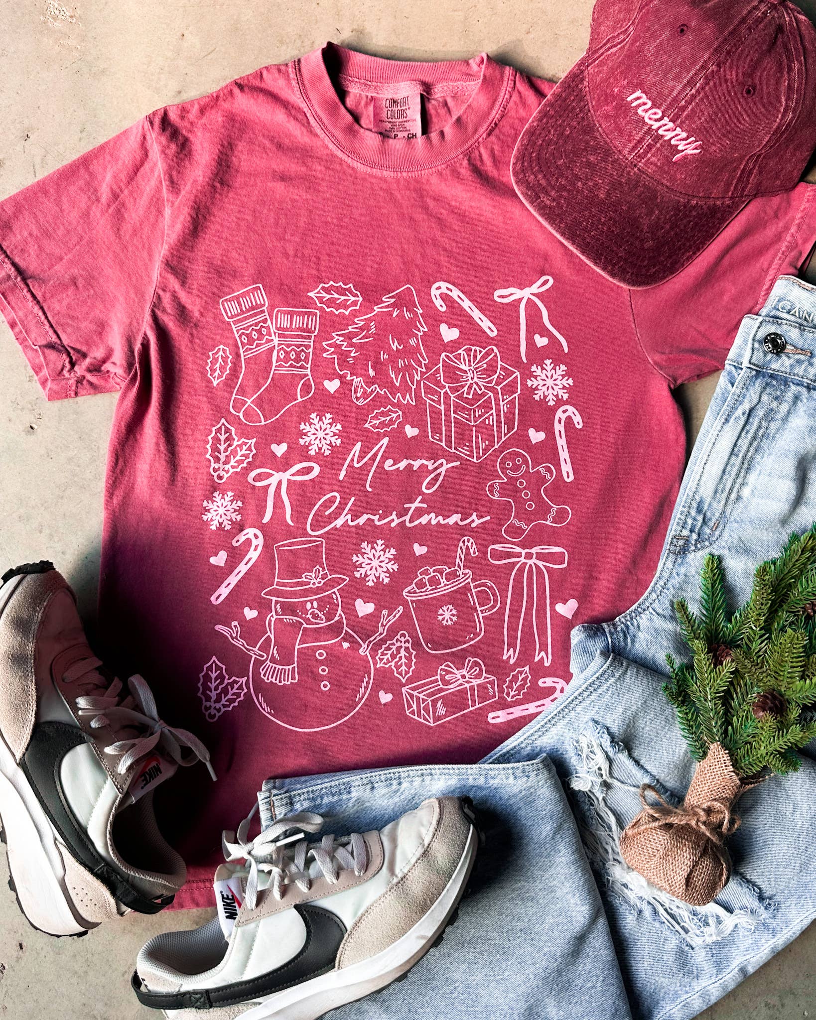 Merry Christmas Icons Tee 2XL