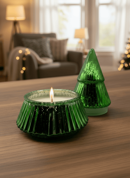 Mistletoe & Holly Tree Soy Candle Candles