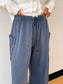 Navy Comfy Wide Leg Pants Pants