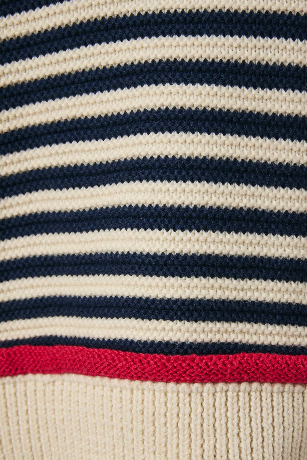 Navy & Red Striped Long-sleeve Shirts & Tops