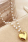 Pearl & Heart Charm Necklace