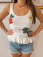 Petal Parade Knit Tank Shirts & Tops