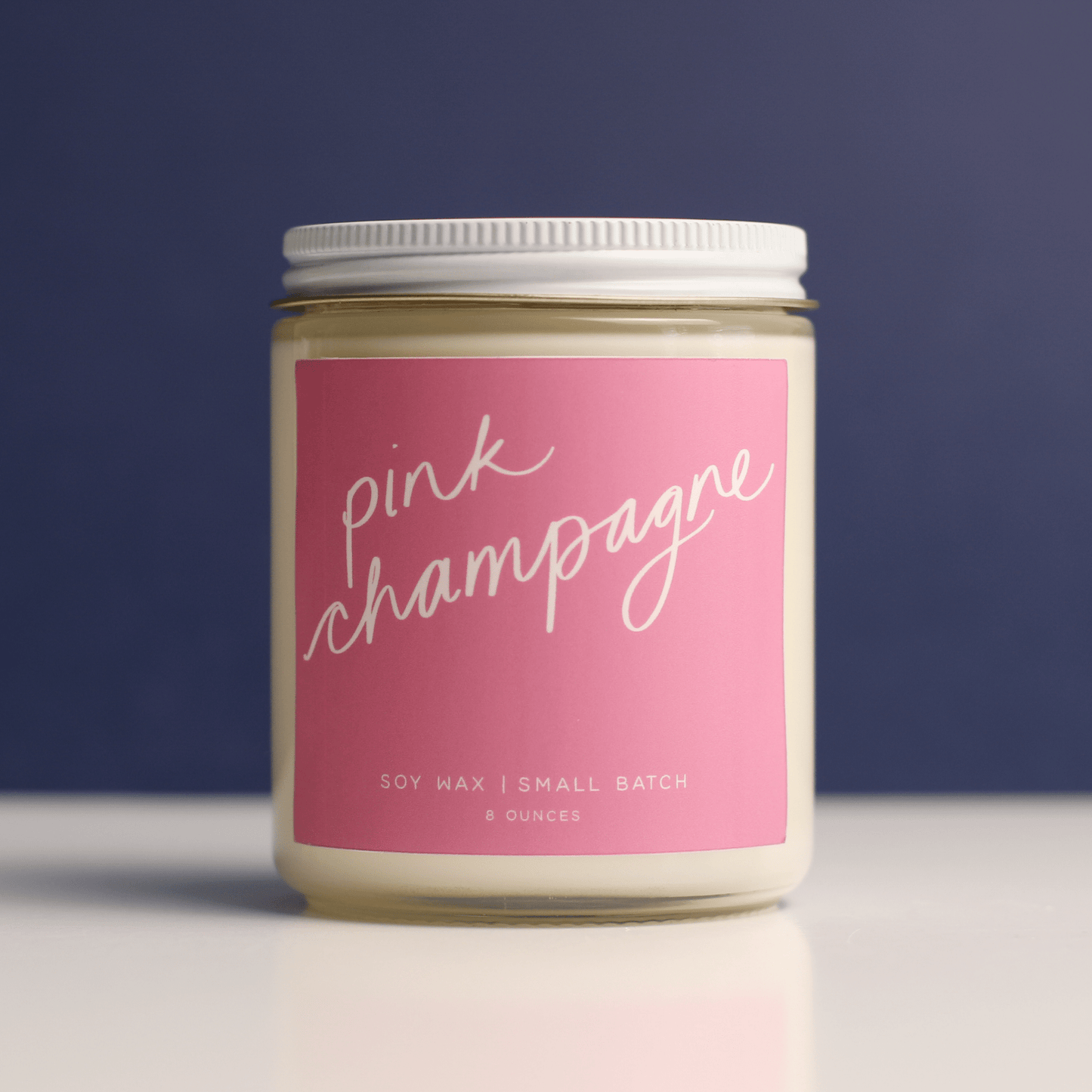 Pink Champagne Soy Candle Candles