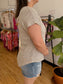 Plus Striped V-Neck Top Shirts & Tops