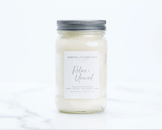 Relax & Unwind | Mason Jar Candle