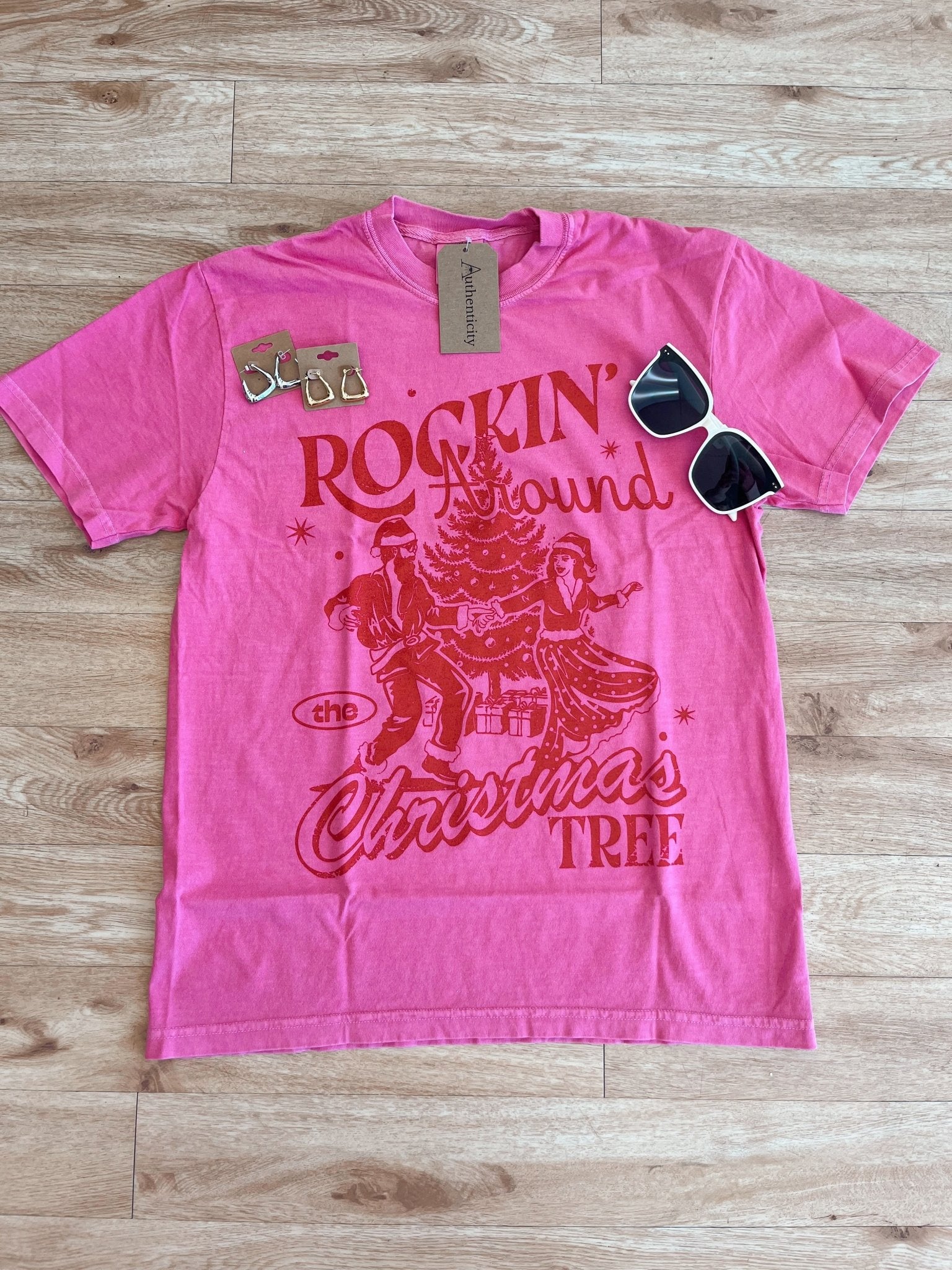 Rockin' Around The Tree Tee Shirts & Tops