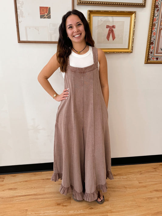 Ruffle Flare Jumpsuit Jumpsuit