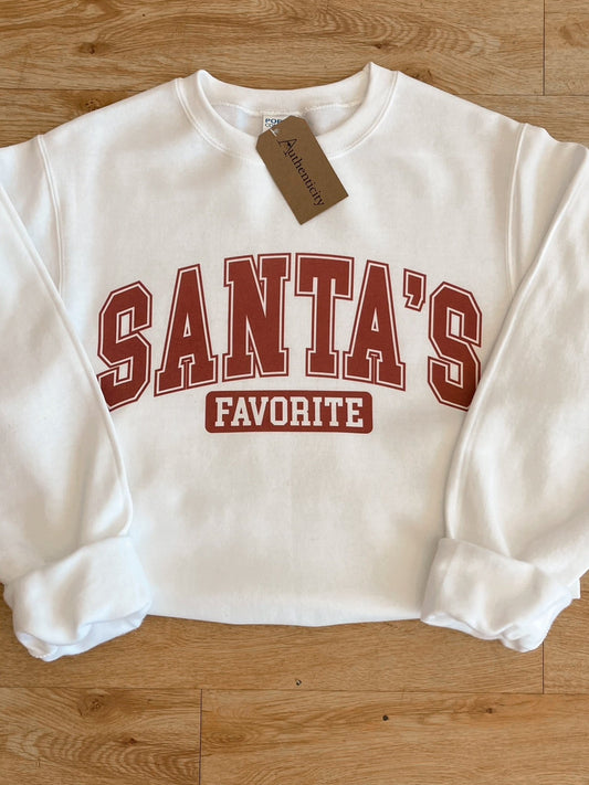 Santa's Favorite Sweatshirt Shirts & Tops