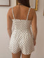 Satin Polka Dot Romper Romper