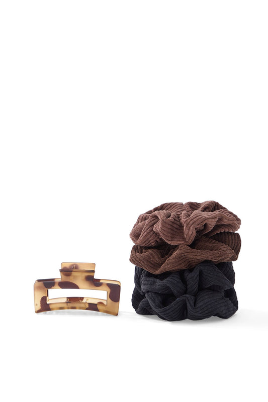 Scrunchie & Claw Clip Set Hair Accessories
