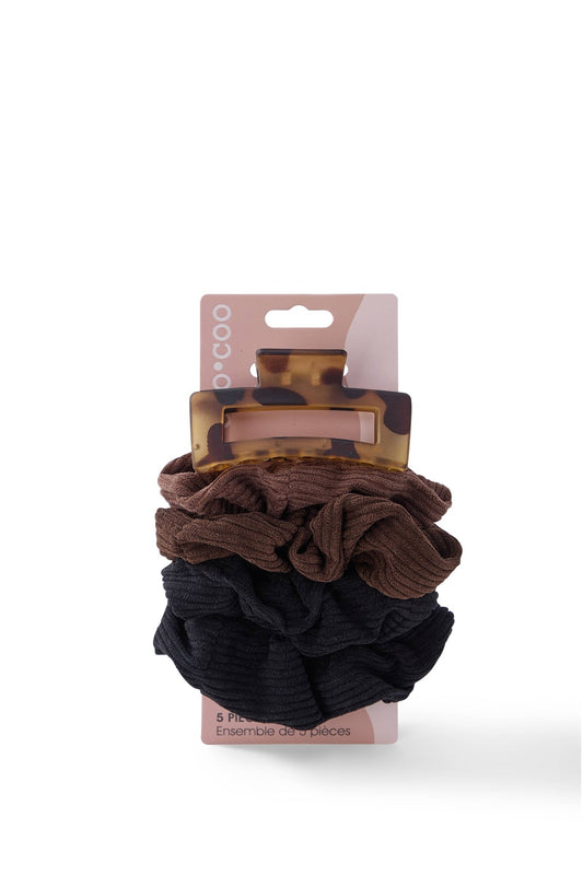 Scrunchie & Claw Clip Set Hair Accessories