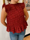 Sleeveless Ruffle Tank Top Shirts & Tops