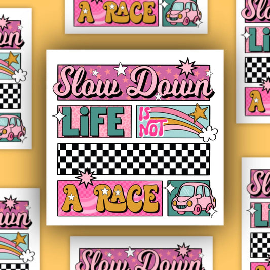 Slow Down Sticker Decorative Stickers