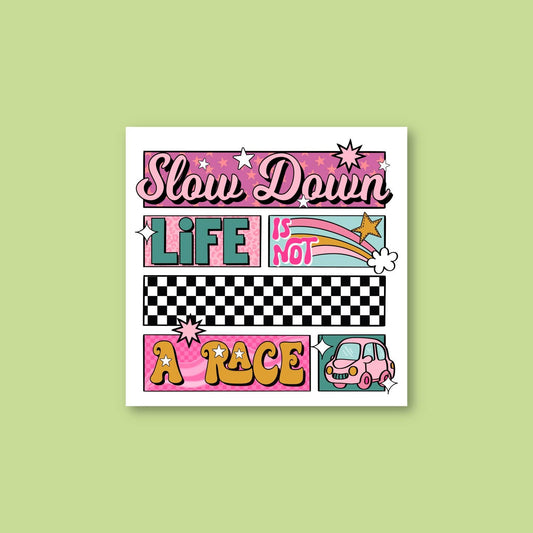 Slow Down Sticker Decorative Stickers