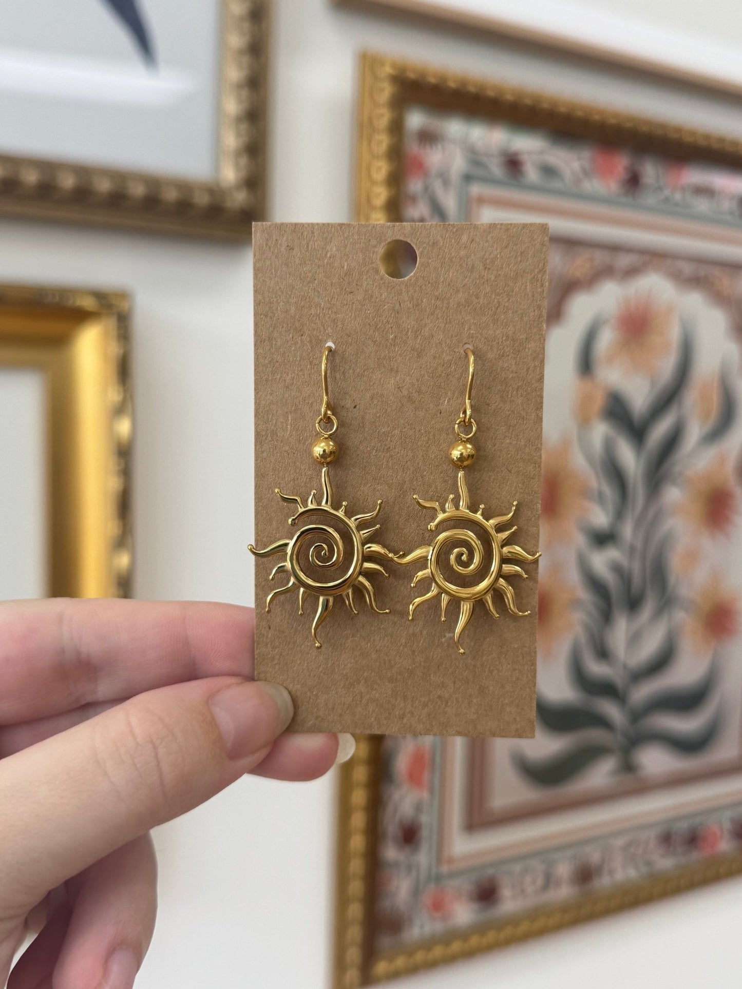 Spiral Sun Earrings Earrings