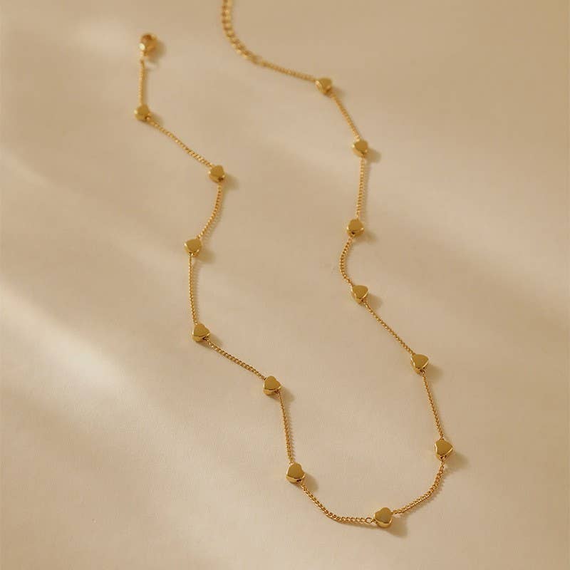 Stainless Steel Heart Chain Necklace