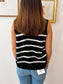 Striped Sleeveless Sweater