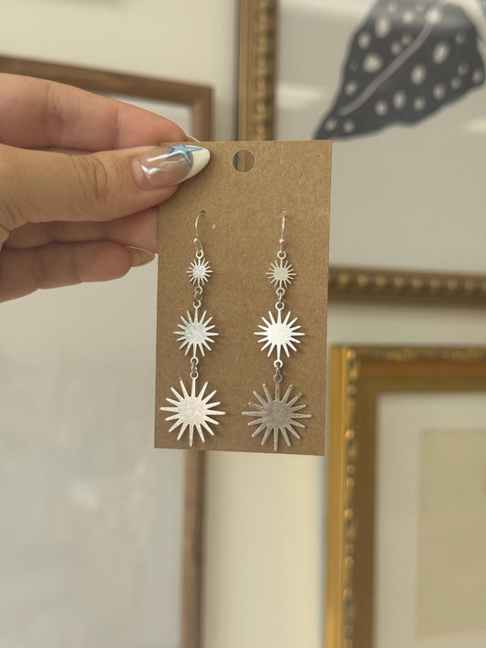 Sunburst Dangle Earrings Earrings