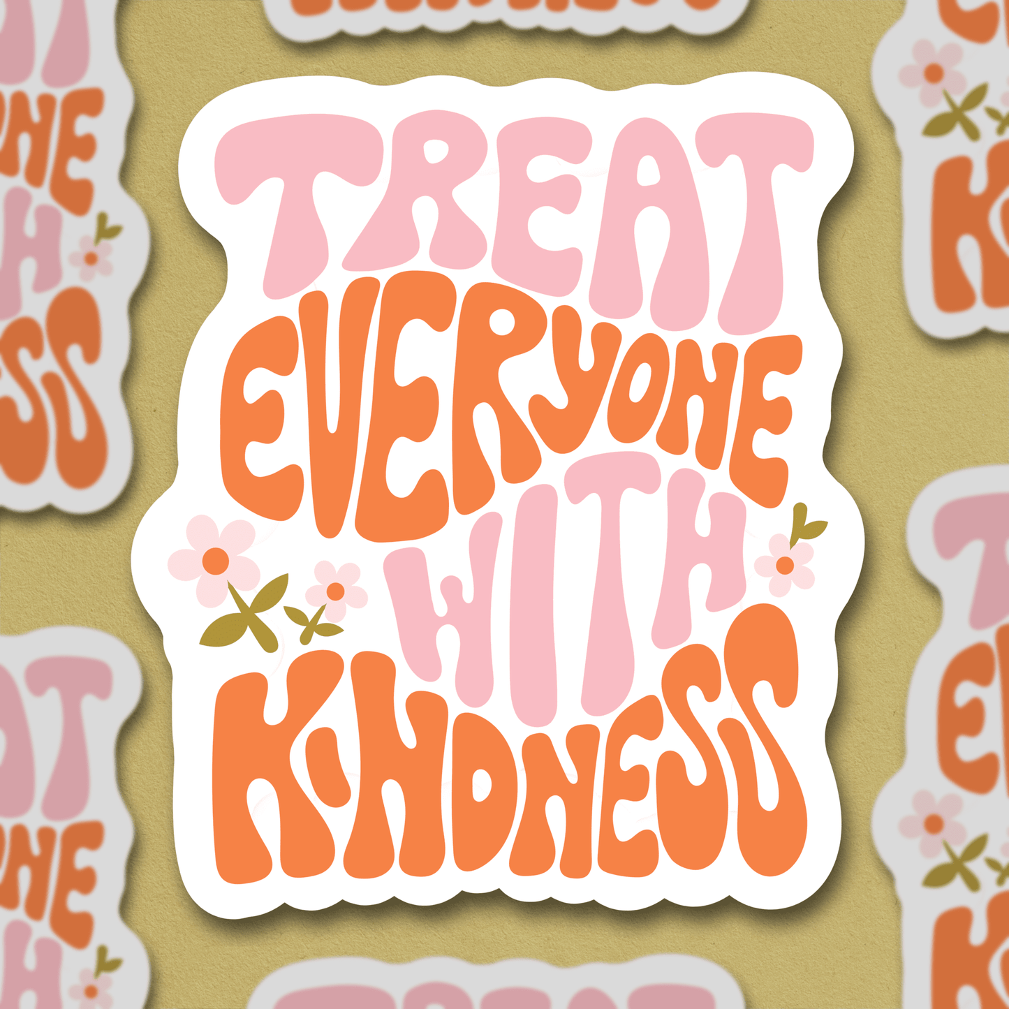 Treat with Kindness Sticker Decorative Stickers