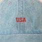 USA Embroidered Denim Cap