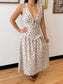 Vintage Floral Empire Dress Dress