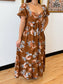 Vintage Floral Maxi Dress