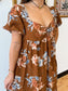 Vintage Floral Maxi Dress