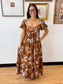 Vintage Floral Maxi Dress
