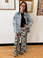 Vintage Oversized Denim Jacket Shirts & Tops