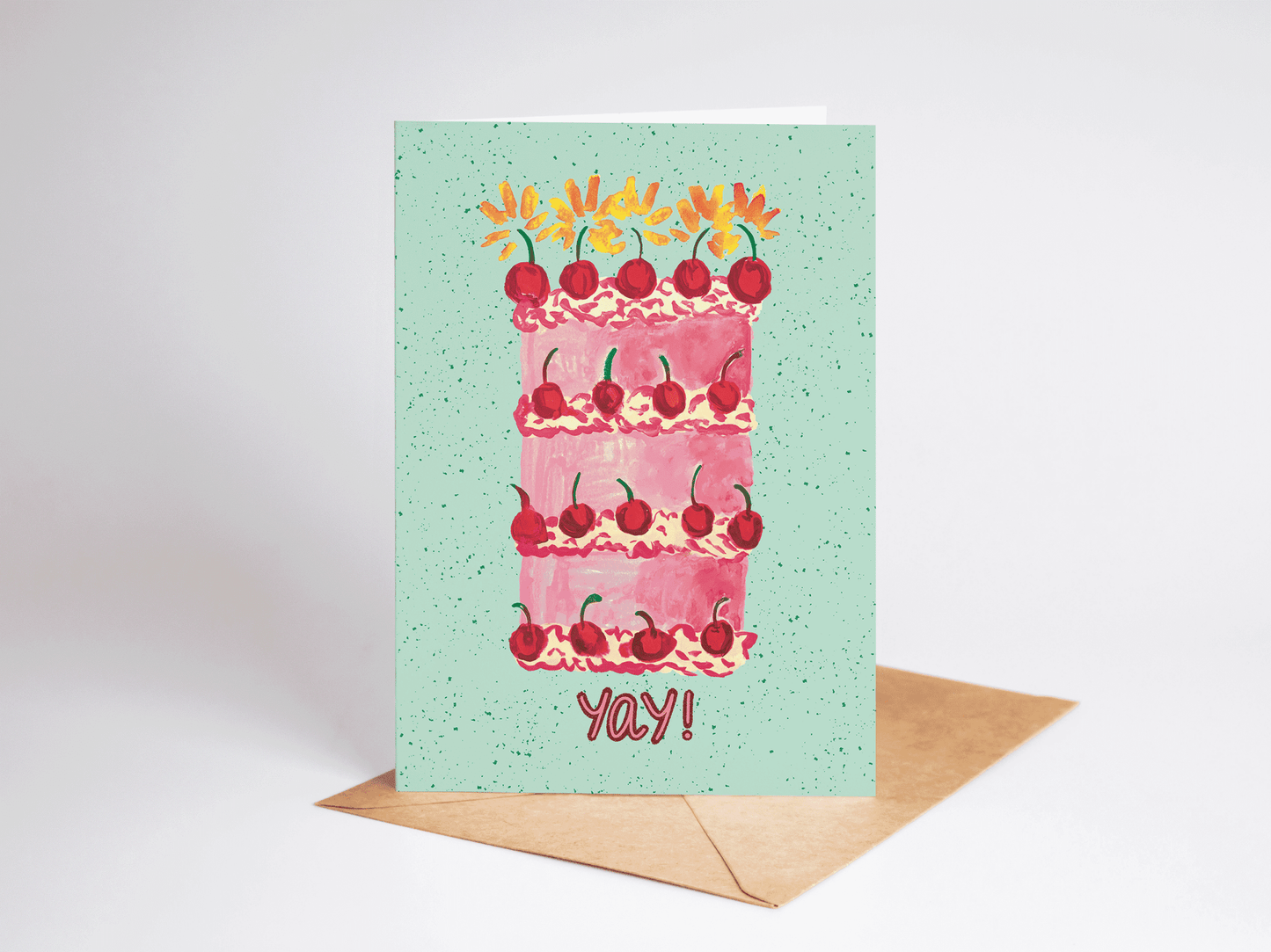 Yay! Celebration Cake Card Card