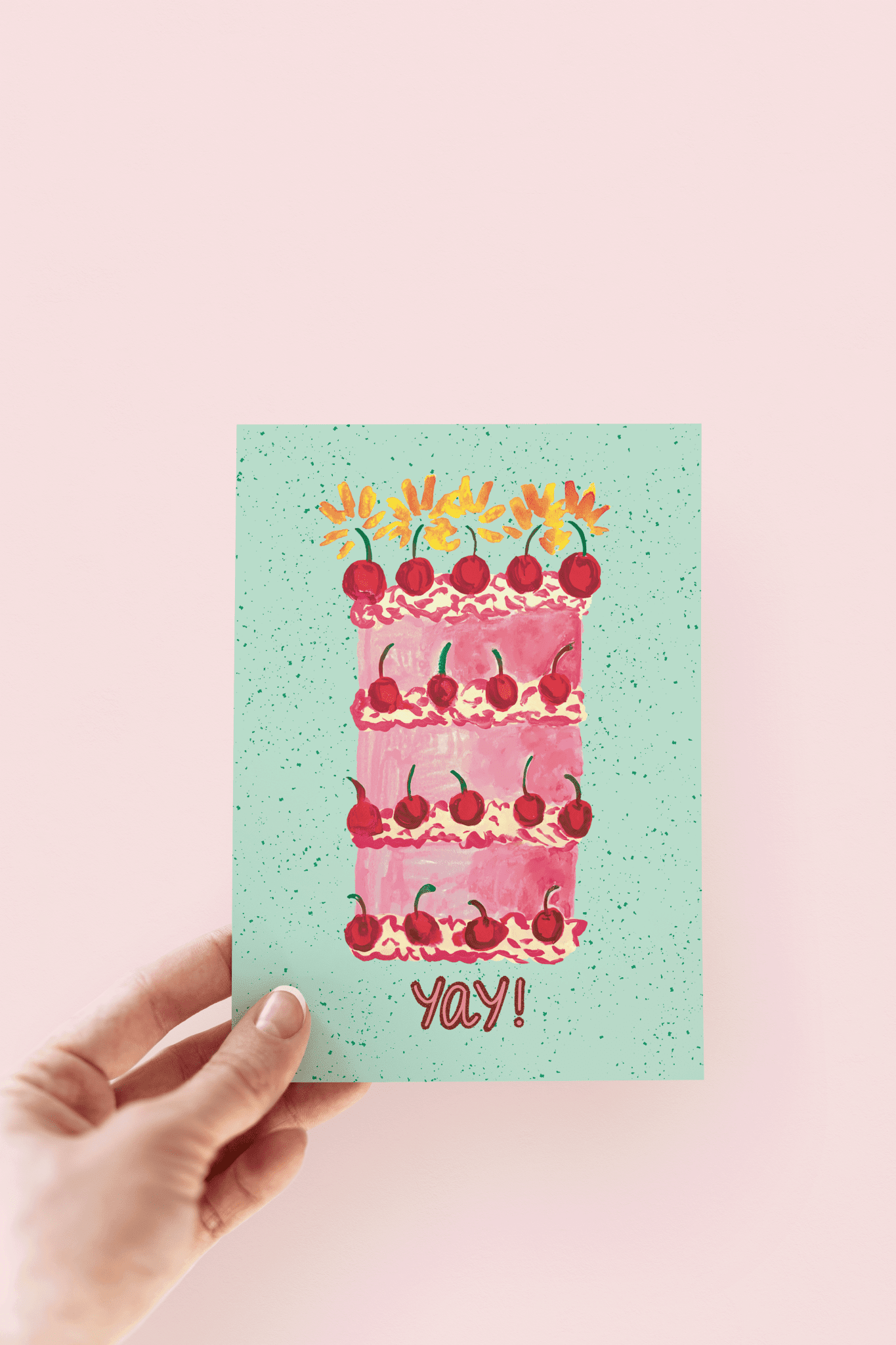 Yay! Celebration Cake Card Card