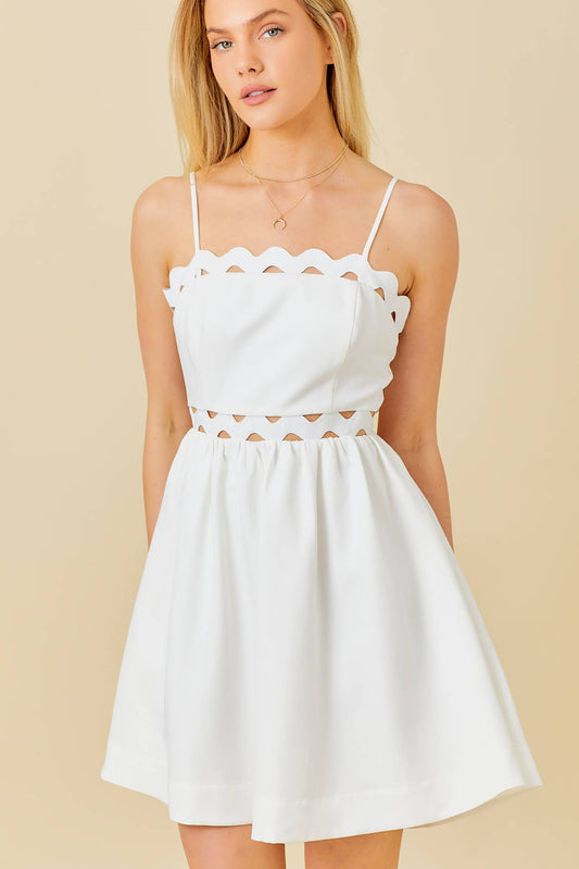 Squiggly Bow Back Dress