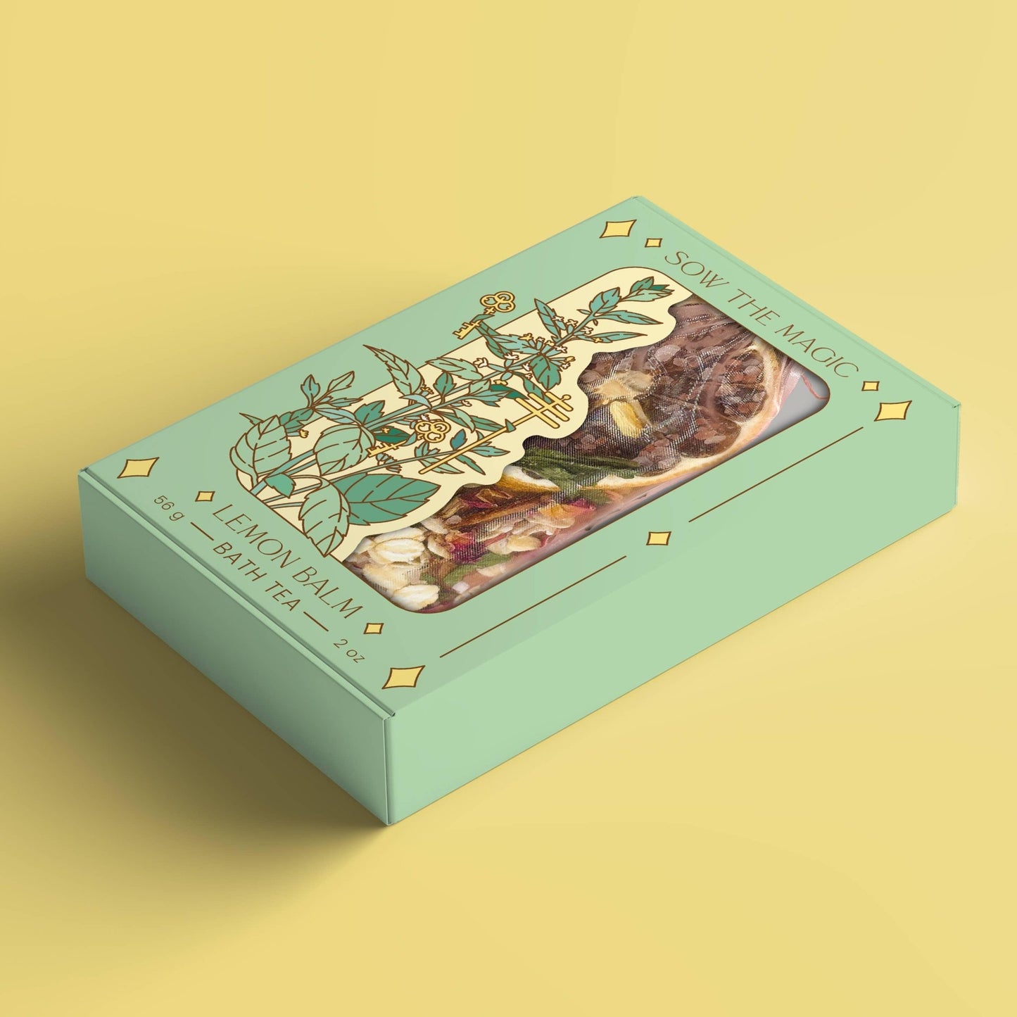 Lemon Balm Tarot Botanical Bath Tea Box Bath Additives