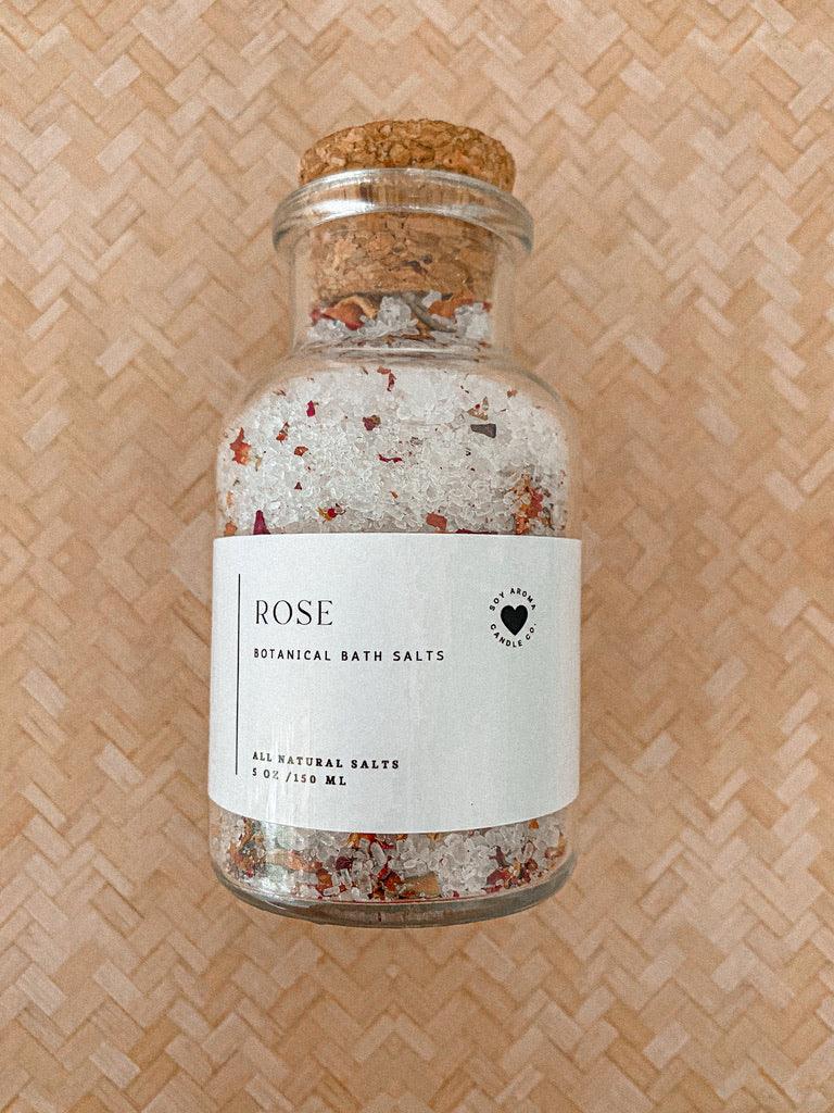 Organic Bath Salt Soak Rose Large Bath & Body