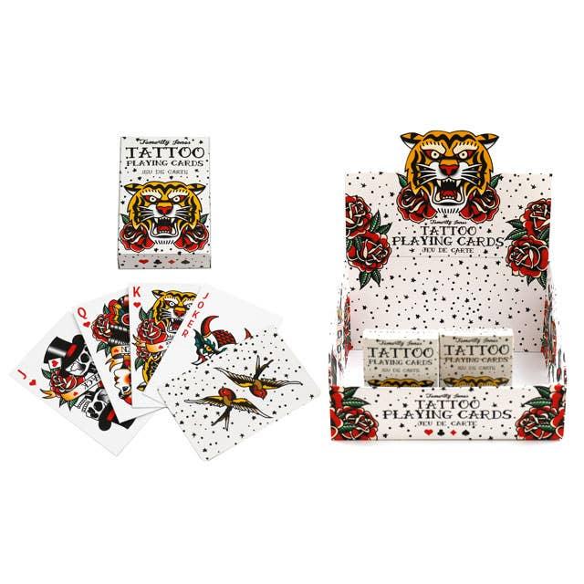 Vintage Retro Tattoo Playing Cards Games